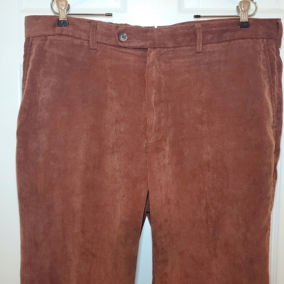 Peter Millar Nanoluxe Men’s Classic Corduroy Pants Sz: 38x30 Brown - Picture 2 of 13